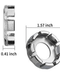 Two Pack Spoke Wrenches In Hardened Steel, 8 Way Rim Truing Tool dimensions.