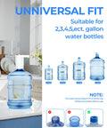 Portable Electric Water Dispenser Pump For 5 Gallon Bottles With USB Charging No Hassle Automatic Switch Rechargeable 1200mAh Battery Safe Hygienic ABS Construction