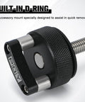 Close-up of Hard Top Bolts Quick Removal Thumb Screws With Integrated D Ring For Jeep Wrangler JK 2007 2018 JL 2018 2022 Gladiator JT Durable Aluminum Alloy Construction Easy Install Off Road Ready Weather Resistant Replacement Hardware, showing built-in D-ring design.