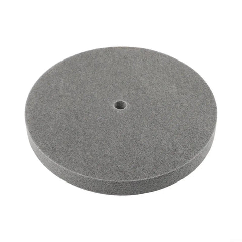 10 Inch Nylon Fiber Deburring Wheel For Grinders And Buffing Machines, 180 Grit Cup Abrasive Disk, 16mm Arbor, 25mm Thick
