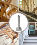 No Fuss 4 Pack Adjustable House Jacks Expanding 11.8 To 16 Inches With 8800 Lbs Per Unit in a construction setting for floor leveling.