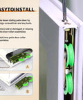 End Adjust Tandem Patio Door Rollers With Steel Carrier And Ball Bearing Wheels Nylon Wheel Option Recess Mount In Bottom Rail