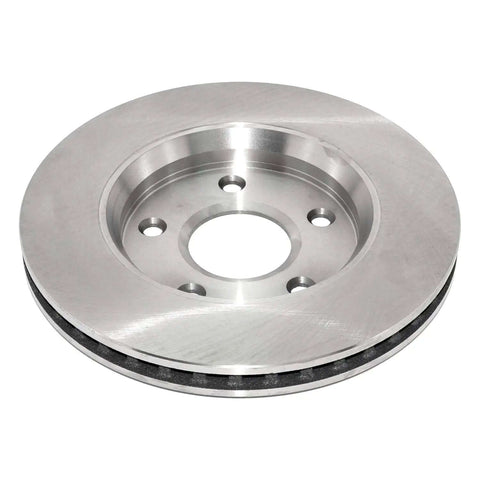 Front view of Front Vented Brake Rotor With Hub-Centric Fit, Non-Directional Swirl Finish, Beefed-Up Castings For Consistent Strength And Performance, Easy Install And Superior Heat Dissipation.