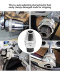 Tough As Nails Stud Extractor And Bolt Remover For Quarter Inch To Half Inch Studs, Heat Treated Alloy Steel, Chrome Plated, Rust Resistant Tool