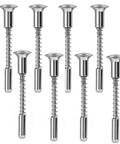 Tough As Nails 8 Pack Window Screen Plunger Latches In Solid Aluminum One Quarter By Two One Sixteenth Inch Retainer Pins for DIY