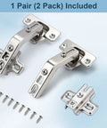 Slick Self Closing Corner Cabinet Hinges For Lazy Susan Doors With Smooth Zero Slam Soft Close Action Easy Install Four D Adjustable hidden mount with screws.