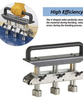 Metal Bending Tool With Three Station Roller For Roofing Sheets 0.3 To 1.0mm Thickness 13 To 130mm Fold Height V Shaped Roller Clamps