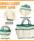Organizer tote bag with multiple pockets, large capacity, and long-lasting Oxford cloth for the All In One Beekeeping Tools Kit