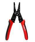 All In One Wire Stripper And Cable Splicer Tool For 10 22 AWG do it all pliers with screw cutter and crimping carbon steel TPR handles
