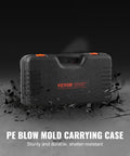 Pull And Press Sleeve Kit For Auto Repair Pro Grade 26 Pcs case, sturdy black PE blow mold with orange locks, shatter-resistant