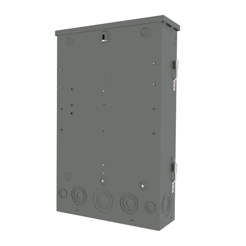 Heavy Duty 200 Amp 8 Space 16 Circuit Main Breaker Trailer Panel with Plug On Neutral outdoor rated copper bus structure