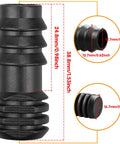 Barbed End Plug Fittings For Half Inch Drip Irrigation Tubing, 15 Pack, Compatible With 13mm ID, detailed dimensions shown