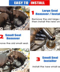 Step-by-step guide using Pro Grade Dual Clutch Transmission Seal Installer And Remover Tool Kit For Ford DCT DPS6 Focus Festiva.