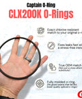 Replacement Viton O Ring For Hayward Pool Chlorinator Lids CL200 CL220 CL220BR CLX200K 2 Pack Chlorine Resistant FKM Seal For Durable Chem Feeder Lid black O-ring in hand