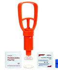 Portable First Aid Snake Bite Venom Extractor Kit Latex Free Compact Outdoor Emergency Tool with suction pump and pads.