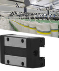 EGH15CA Linear Rail Slider Block with Bearing Steel Carriage for CNC Machine Tools shown in a manufacturing setting.