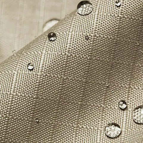 Close-up of waterproof RipLock 350 polyester fabric with raindrops, Replacement Canopy Top Cover for GT GSS00133C Sling Swing