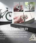 2 Pack Bike Spoke Wrench Tool Set With 6 Slot Triangular Ergonomic Design for Quick Wheel Truing and Repair Fits Most Bicycle