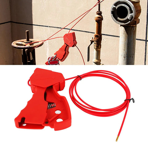 Lock It Down Without Sweat With This Heavy Duty Cable Lockout Device Boasting A Legit Matte Nylon Grip And Stainless Steel Shackle Built For Quick Valve Shutdowns And No Drama Tagout Compliance On Job Sites