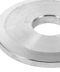 Pro Grade Table Saw Accessory With Flange Clamp Plate And Blade Stabilizer For Precise Cuts close-up of circular metal stabilizer