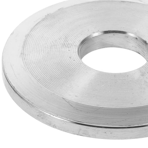Pro Grade Table Saw Accessory With Flange Clamp Plate And Blade Stabilizer For Precise Cuts close-up of circular metal stabilizer
