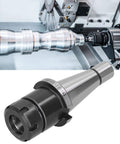 Top Shelf Balance Collet Chuck For CNC Milling And Lathe Machines Featuring Heavy Duty Alloy Steel Build and Gnarly Precision Up to 30000 RPM, with ER32 M16 adapter visible.