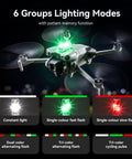 Go To Drone Strobe Light With FAA Night Flying Light And Anti Collision LED Flash on drone displaying lighting modes