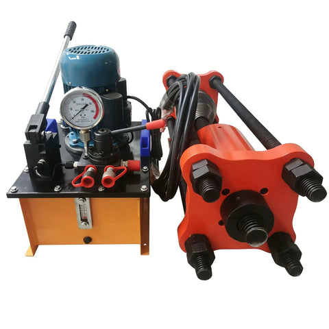 Intsunami 150 Ton Hydraulic Track Pin Press For Crawler Excavator Maintenance Heavy Duty Dismantling Machine with gauge and copper motor.