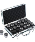 18 Piece ER32 Collet Set In Sturdy Aluminum Case For Pro Grade Precision Spring ER32 Shank Chuck From Three Thirty-Second Inch To Three Fourth Inch