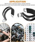 130Pcs Cable Clamp Kit With 12 Sizes In 304 Stainless Steel And Rubber Cushions for wiring, plumbing, and automotive projects