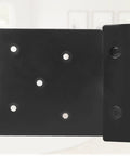 Tough As Nails Double Hook Slot Bed Frame Brackets with headboard support plate, iron material for solid bed upgrades.