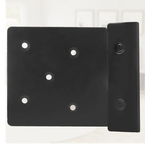 Tough As Nails Double Hook Slot Bed Frame Brackets with headboard support plate, iron material for solid bed upgrades.