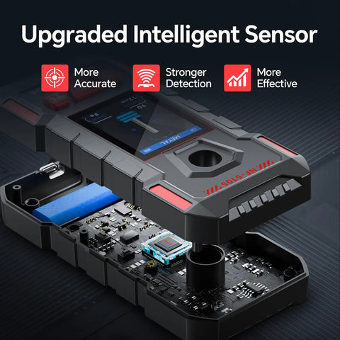Rechargeable Stud Finder And Wall Scanner That Works Like A Charm For Spotting Wood Joists Live Ac Wires And Metal Pipes With Pinpoint Edge Center Detection For Zero Stress Home Projects And Effortless Weekend Fixes