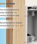Recessed Wall Outlet Box For TV Mounts And Home Theater 1 Gang Flush Mount Electrical Box with mounting tab details