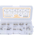 55 Piece Metric Threaded Insert Kit With Thread Reducer Nuts For Metal Repair And Mechanical Assembly M2 M2.5 M3 Stainless Steel Fastener Set