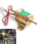 12V Inline Fuel Pump Beefy Low Pressure 3 To 5 Psi Copper Clad Body Model HEP 02A For Cars Trucks Boats Generators Lawnmowers