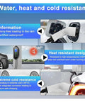 Water heat and cold resistant feature of No Sweat Portable EV Charger With Type 2 And GBT Connector Plugs, 3.5kW 16A.