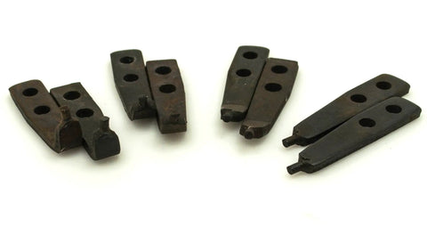 Interchangeable angle tips for Heavy Duty Two Piece Circlip Snap Ring Plier Set 16 Inch at 0 15 45 90 Degrees.