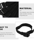 Adjustable Lawn Aerator Shoes Straps With Spikes For Garden Soil Aeration Patio Gardening Sandals Tool Set close-up of black strap material