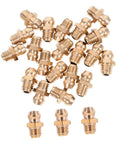 Grease Zerk Fitting Assortment Kit With Angled Nozzles SAE Brass Angled Grease Tips For Auto And Industrial Use 25 Piece