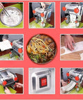 Heavy Duty Electric Noodle Maker Machine Crafted From Food Grade 304 Stainless Steel ideal for fresh pasta making and easy operation.