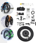 Beefed Up 1500W 48V Ebike Conversion Kit With 20 Inch Rear Hub Motor LCD Display And PAS Sensor components layout