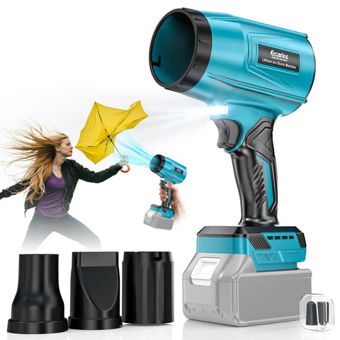 Cordless Leaf Blower 18V Compatible Portable Dust Cleaner High Speed 800000RPM Handheld Turbo Jet Blower With Brushless Motor displayed