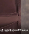 Slick Heavy Duty Six Pocket Hanging Closet Organizer With Reinforced Carry Handle And Breathable Storage Slots For Streamlined Wardrobe Sorting And Daily No Stress Organization In Matte Black close-up of stitching and pocket design.