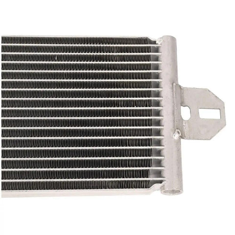 High Quality Transmission Oil Cooler For Porsche Cayenne 2003 To 2010 That Helps Keep Your V6 Or V8 Cool And Saves Your Gearbox From Overheating With Heavy Duty Build, aluminum fin side view