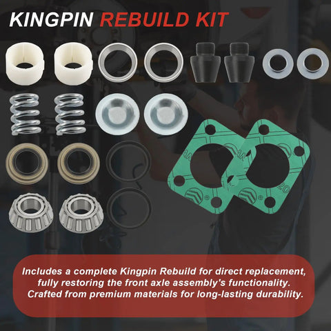 Heavy Duty Dana 60 King Pin Rebuild Kit Direct Swap For Chevy Dodge Ford Trucks Replace Oem Numbers 706395x 37302 37307 41886 Kill Wheel Slop And Ride Smooth