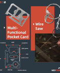 12 In 1 Survival Gear Kit For Outdoorsy Dads And Guys Gift Set Perfect For Fathers Day Fishing Hunting Camping And Adventure Enthusiasts Birthday Gift For Him with pocket card and wire saw