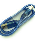 Blue USB cable for Arduino Mega 2560 R3 Compatible Board Kit with ATmega2560 and ATmega16U2 USB interface, 1000mA power