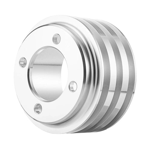 All-In-One Ford Small Block V Belt Pulley Kit With Alternator, 3V Crankshaft, And 2V Water Pump, CNC Aluminum Billet