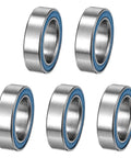 Five Pack MR117-2RS Deep Groove Ball Bearings 7x11x3mm Double Rubber Sealed And Pre-Lubricated Chrome Steel Micro Bearings ABEC 7 Z4